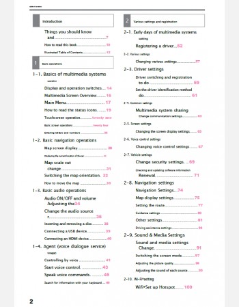 toyota noah 2024-2025 navigation & multimedia system manual in english